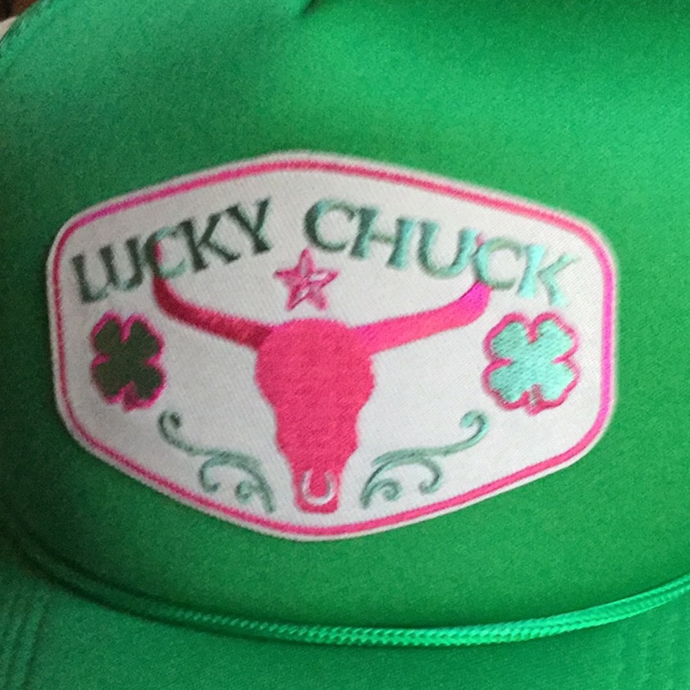 Lucky chuck hat barrel racing rodeo horse cowgirl festival barn ranch roper - Picture 2 of 7